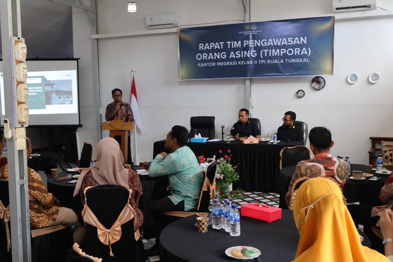 Perkuat Kolaborasi Lintas Instansi, Kantor Imigrasi Kuala Tungkal Gelar Rapat Timpora di Sabak Barat