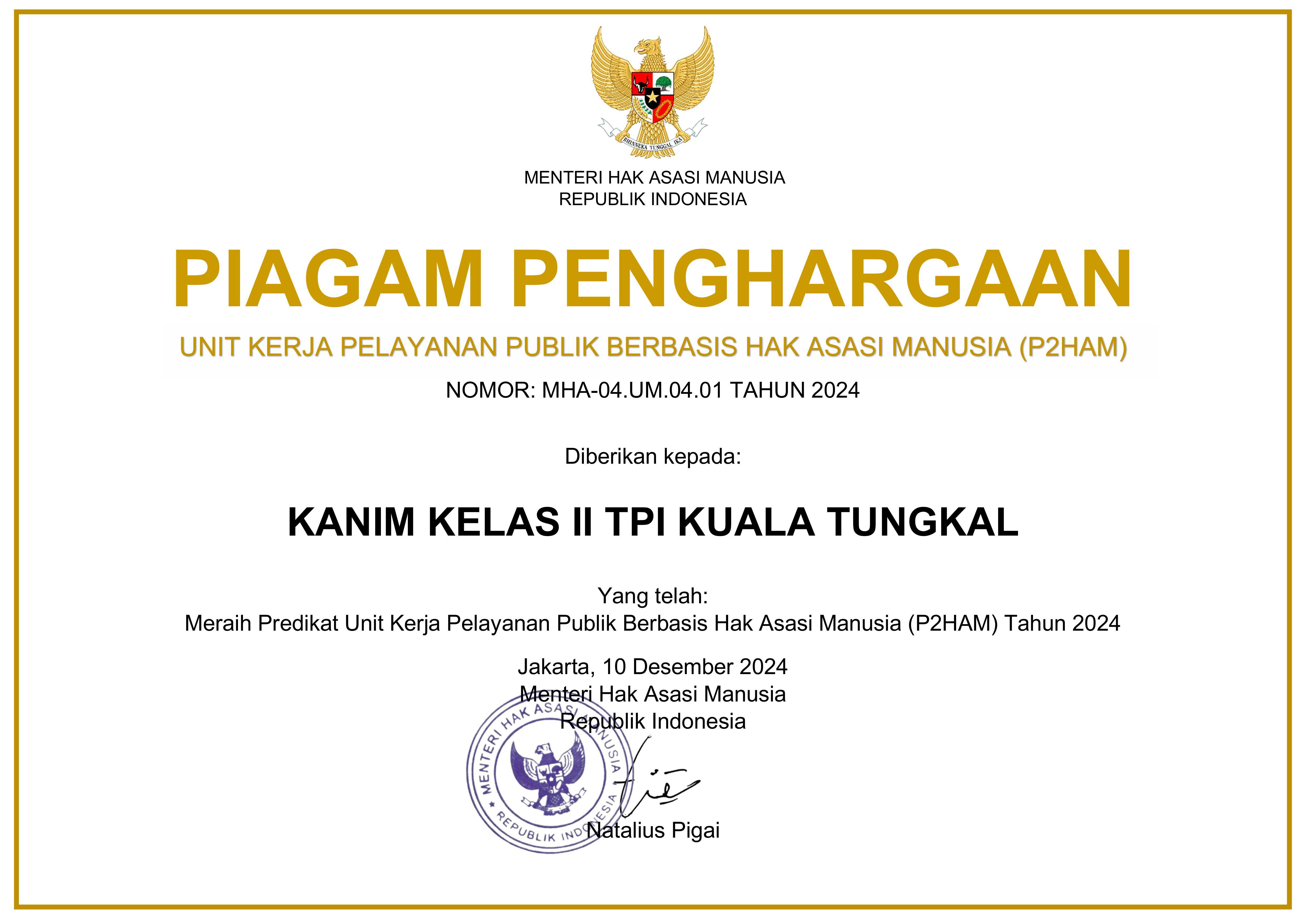 Kanim Kelas II TPI Kuala Tungkal